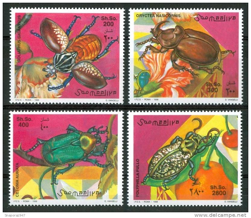 1998 Somalia Fauna Insetti Insects Insectes Set MNH** - Somalia (1960-...)
