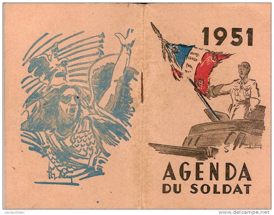 Calendrier /Agenda Du Soldat//1951           CAL47 - Andere & Zonder Classificatie