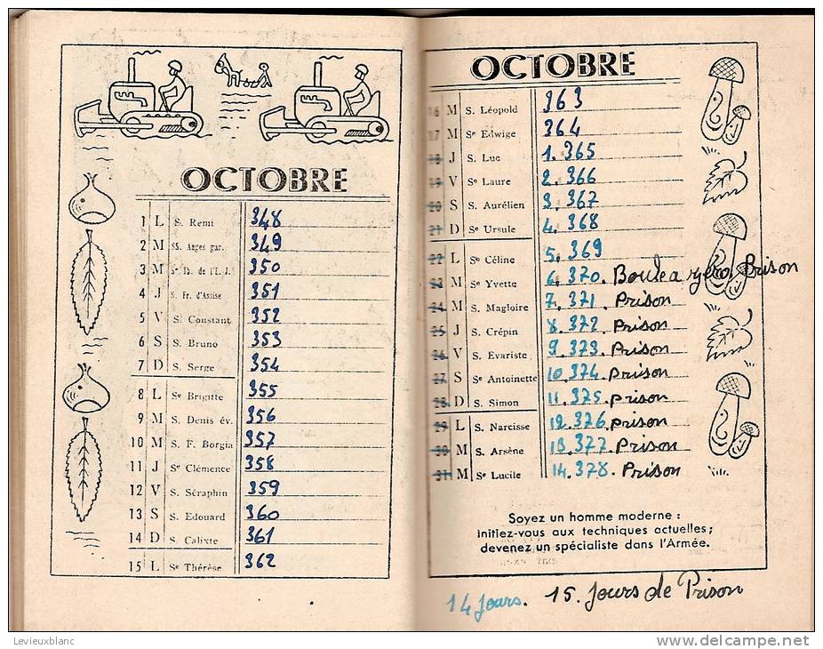 Calendrier /Agenda Du Soldat//1951           CAL47 - Autres & Non Classés