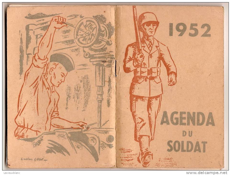 Calendrier /Agenda Du Soldat//1952           CAL48 - Andere & Zonder Classificatie