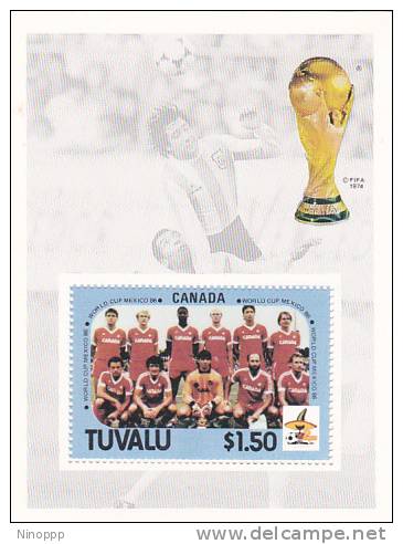 Tuvalu 1986 World Soccer Championship Miniature Sheet - Tuvalu (fr. Elliceinseln)