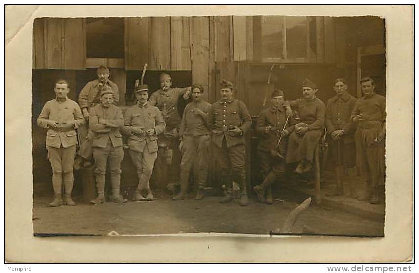 Groupe De Soldats Non Identifié  Ecrite - War 1914-18