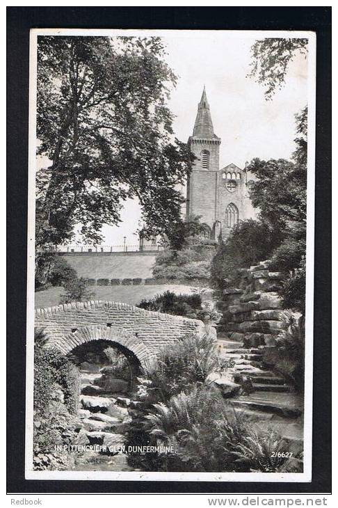 RB 870 -  Early Postcard - In Pittencrieff Glen Dunfermline Fife Scotland - Fife