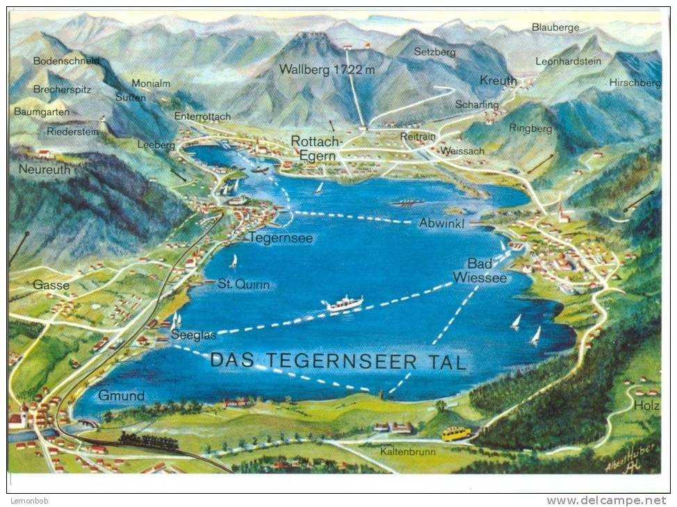 Germany, Das Tegernseer Tal, 1993 Used Postcard [10107] - Tegernsee