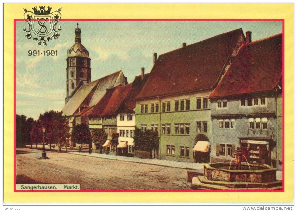 Germany, Sangerhausen Markt, Reproduction, 1991 Unused Postcard [10108] - Sangerhausen