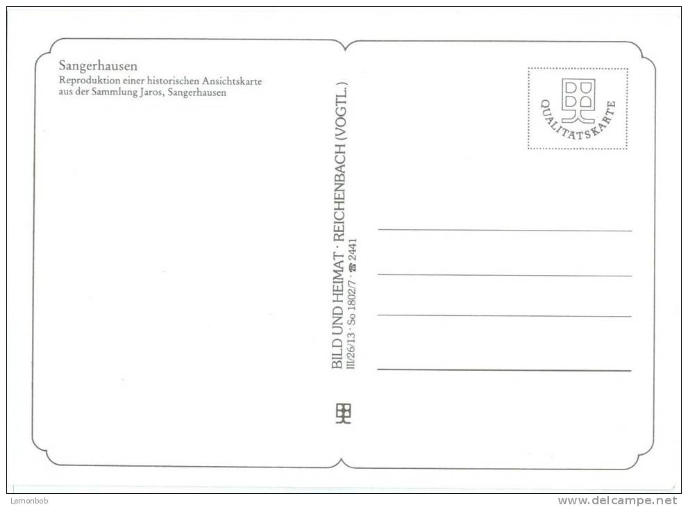 Germany, Sangerhausen, An Der Gonna, Reproduction, 1991 Unused Postcard [10110] - Sangerhausen