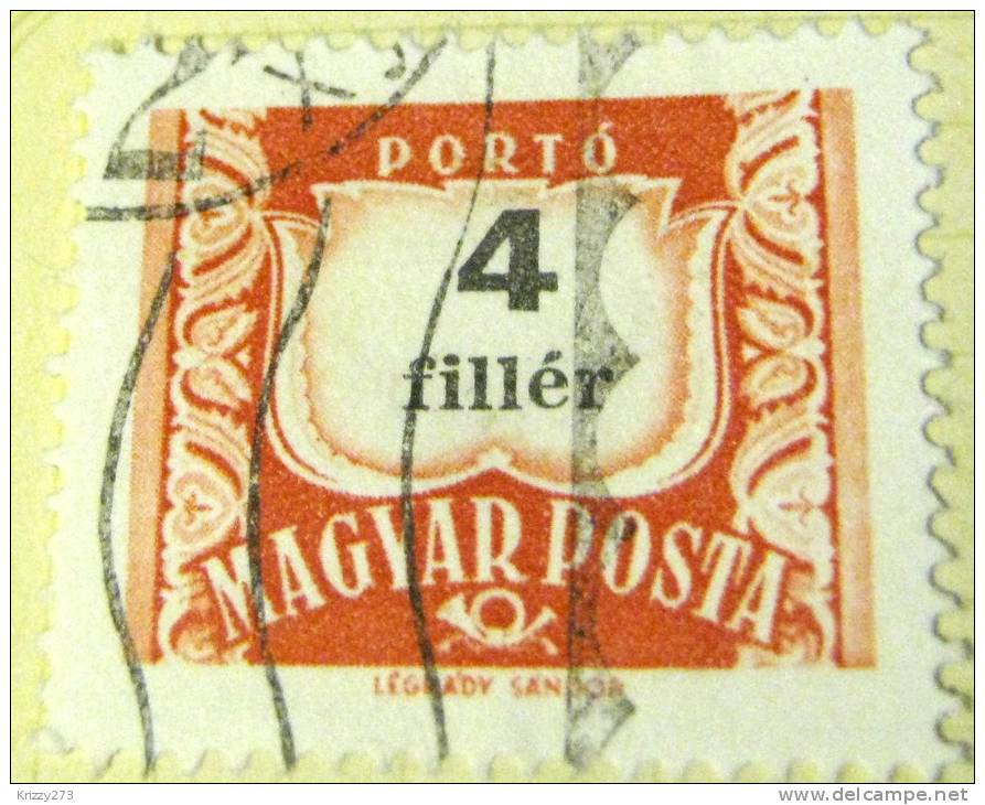 Hungary 1958 Postage Due 4f - Used - Port Dû (Taxe)