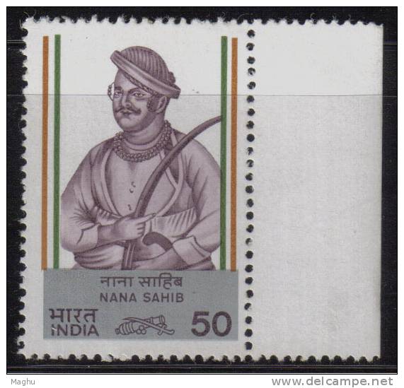 India MNH 1984, Leaders Of Sepoy Mutiny, Nana Sahib - Nuevos