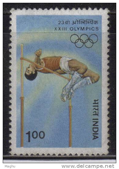 India MNH 1984, 1.00 High Jumping, Olympic Games, Sport - Unused Stamps