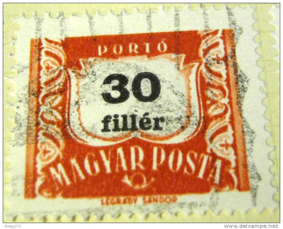 Hungary 1958 Postage Due 30f - Used - Port Dû (Taxe)