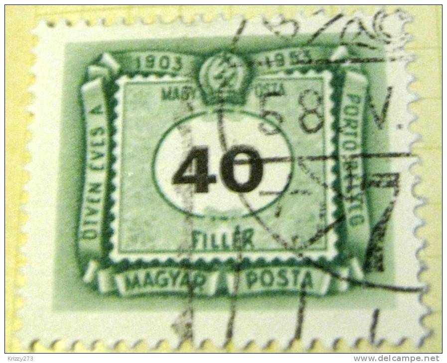Hungary 1953 Postage Due 40f - Used - Port Dû (Taxe)
