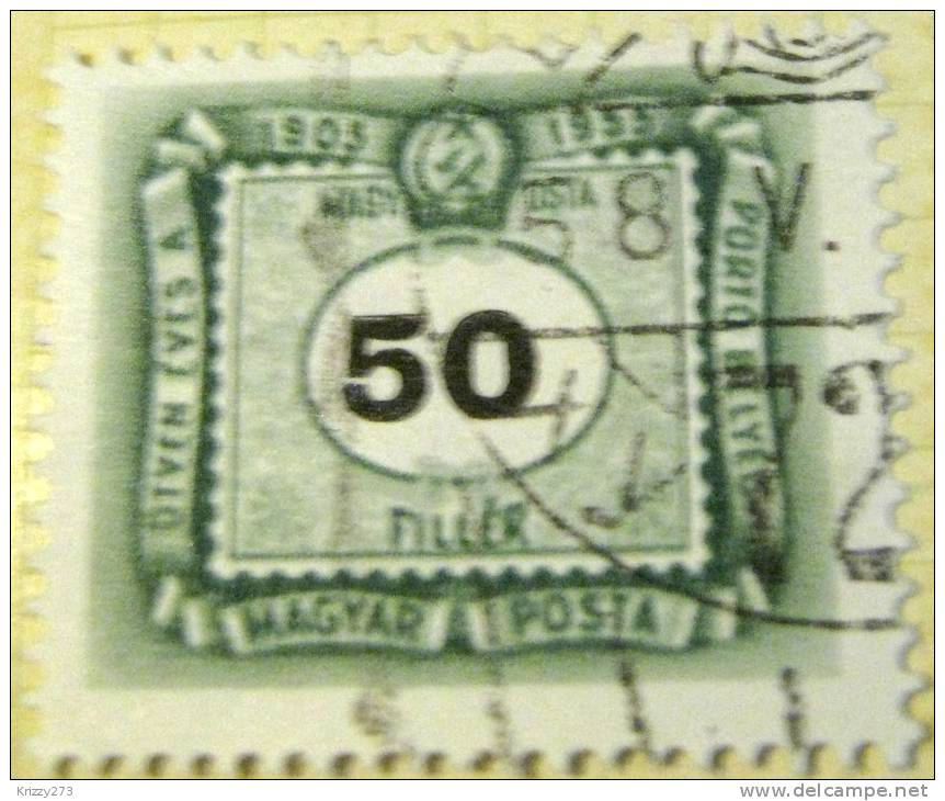 Hungary 1953 Postage Due 50f - Used - Port Dû (Taxe)