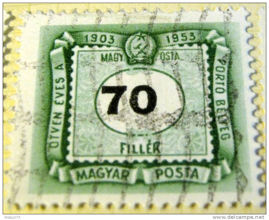 Hungary 1953 Postage Due 70f - Used - Port Dû (Taxe)