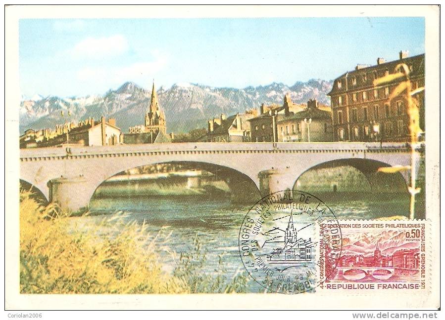 France / Maxi Card /  Grenoble - Pont Marius Gontard - Ponti