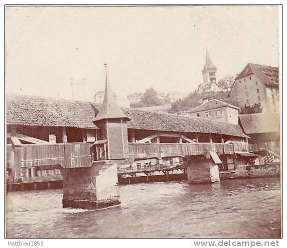 Photo Septembre 1904 LUCERNE (Luzern) - Le Vieux Port (A13, Ww1, Wk1) - Lucerne