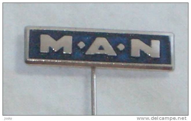 MAN ( Germany ) Pin * Badge Deutschland Car Automobile Auto Cars Automobiles Automovil Carro Bil Voiture Voitures - Other & Unclassified