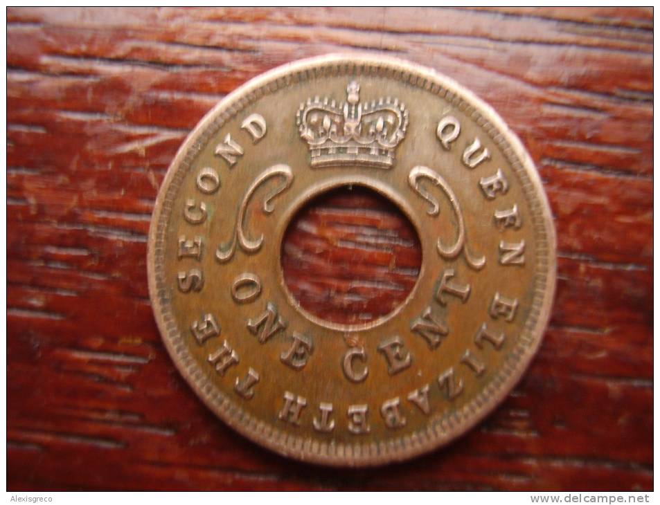 BRITISH EAST AFRICA USED ONE CENT COIN BRONZE Of 1961 H. - East Africa & Uganda Protectorates