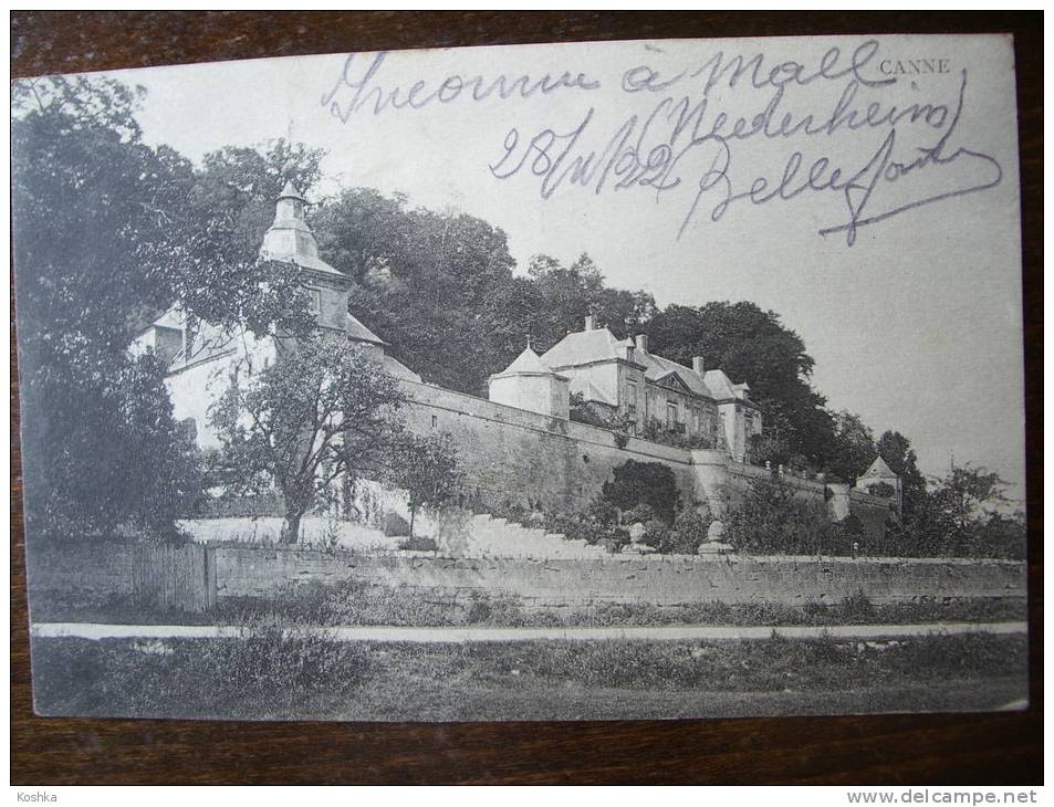 KANNE - Canne -  1922 Verzonden - Kasteel - Uitgave :  Kaquet   - Lot BA 4 - Riemst