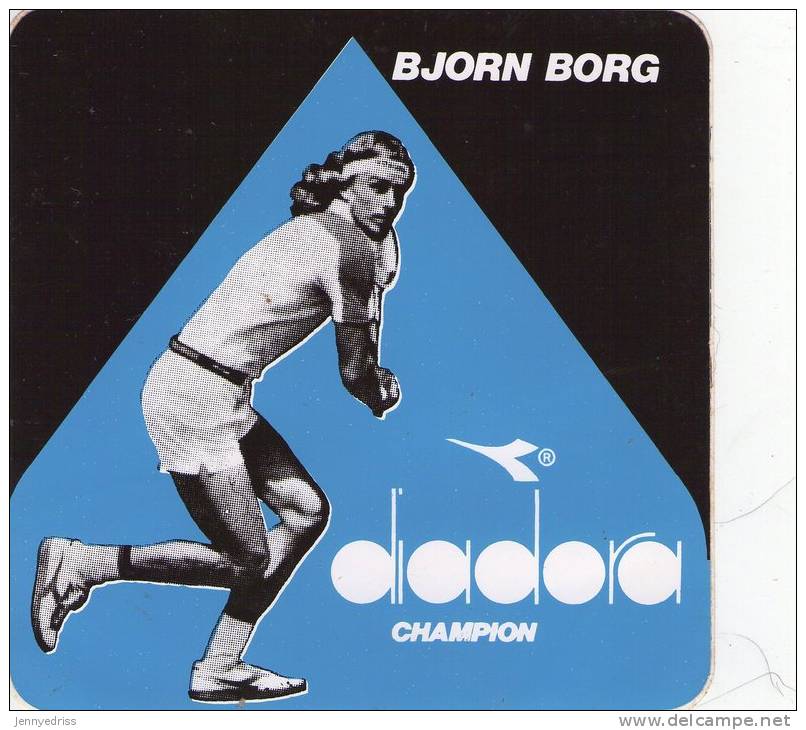 ADESIVI  Anni  70   Tennis , DIADORA  CHAMPION  , BJORN BORG - Altri & Non Classificati