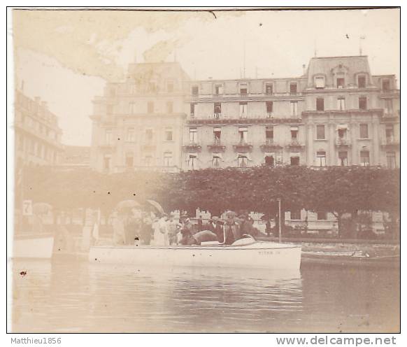 Photo Septembre 1904 LUCERNE (Luzern) - Une Course De Canots Automobiles, Un Bâteau à Moteur (A13, Ww1, Wk1) - Lucerne