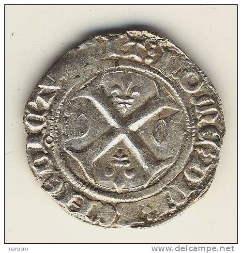 BLANC GUENAR  -  CHARLES  VI  -  Atelier De TOURNAI ( Point 16°)  -  27 Mm.  -  2,9 Gr. - 1380-1422 Karl VI. Der Vielgeliebte