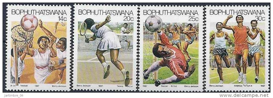 1987 BOPHUTHASWANA Afrique Sud 181-84**  Basket, Tennis, Football - Bophuthatswana