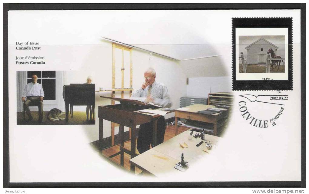 Canada  2002   Sc#1945  $1.25 Colville Art  On FDC - 2001-2010