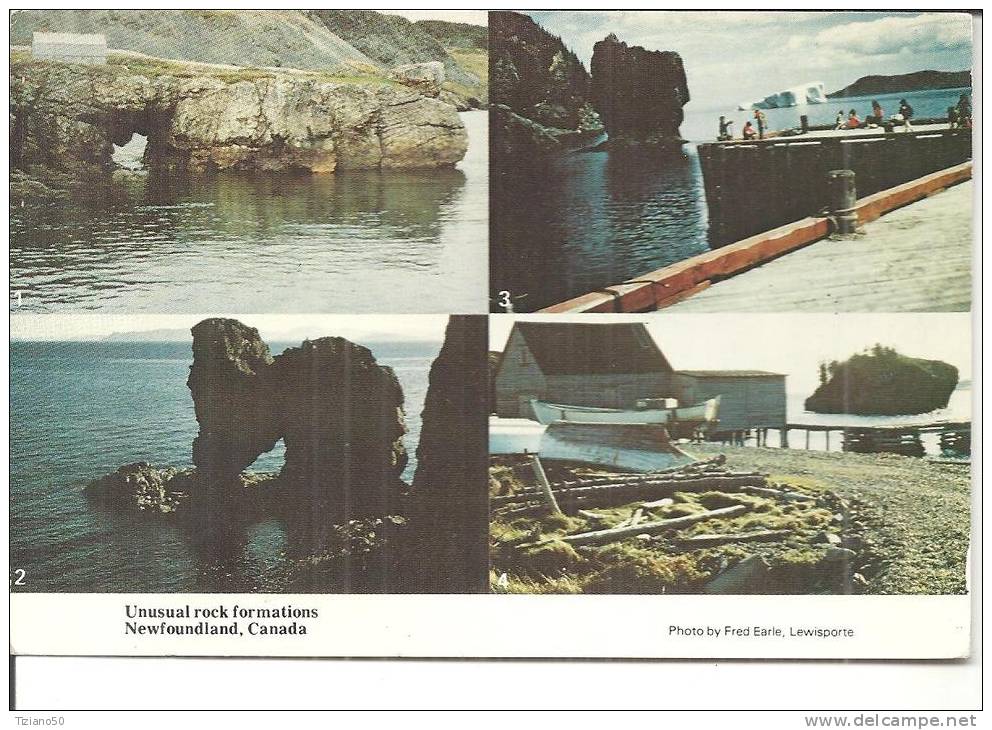 UNUSUAL ROCK FORMATIONS NEWFOUNDLAND CANADA.-C268-FG - Autres & Non Classés