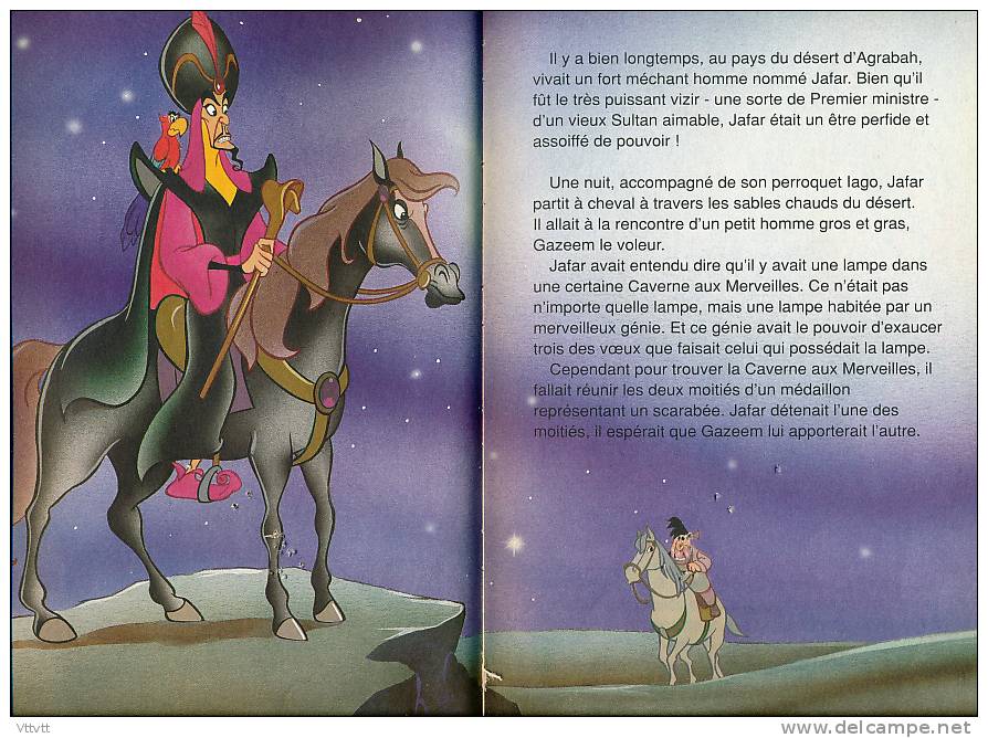 ALADDIN (1994), Club Du Livre Mickey, Le Livre De Paris Hachette - Disney