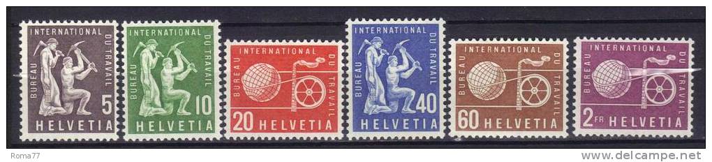 TZ187 - SVIZZERA  : Servizio Serie 369/374  *  Mint - Oficial