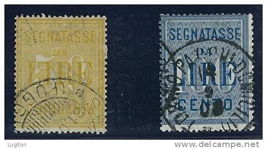 Filatelia - SEGNATASSE  - ANNO 1903 -  RE VITTORIO EMANUELE III - N° ST 31/32 - USATI - FRESCHISSIMI - Strafport