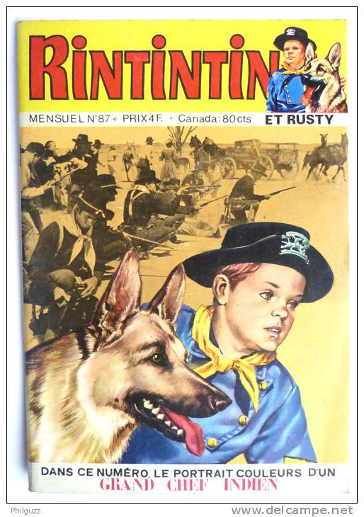 RECIT COMPLET  N° 87 RINTINTIN SAGEDITION 1977 - Sagédition