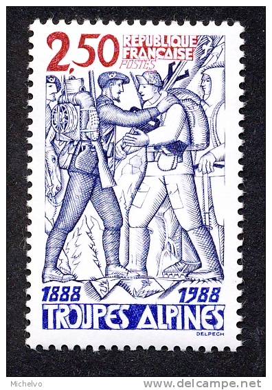 France 1988 - Yv N° 2543 ** - Troupes Alpines - Unused Stamps