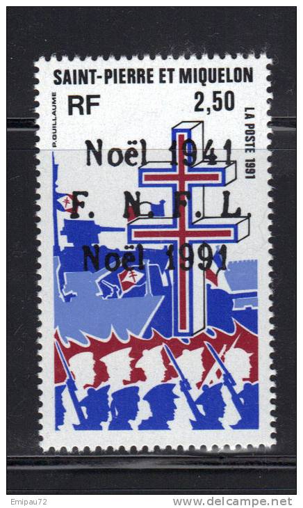 SAINT PIERRE ET MIQUELON- Y&T N°554 - Neuf Sans Charnière ** (Noel) - Unused Stamps