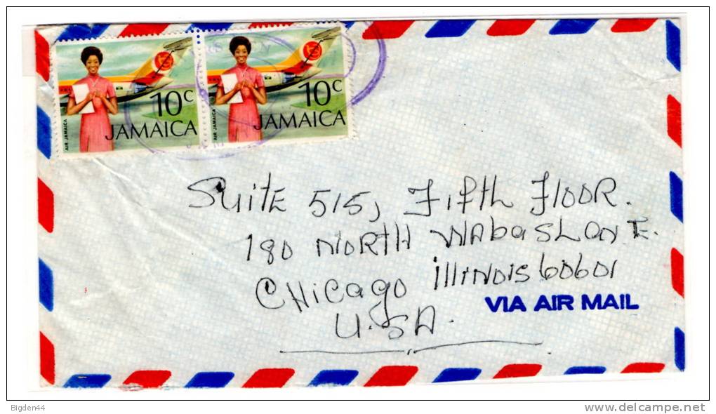 Lettre De Jamaique-Jamaica Pour Les USA - Jamaica (1962-...)