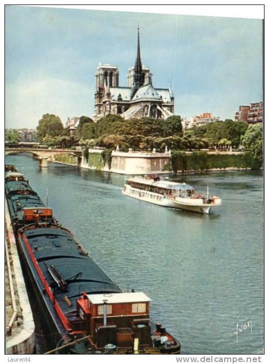 (100) Paris Bateaux Mouche - Paris Tourist Ship + Péniche - Hausboote