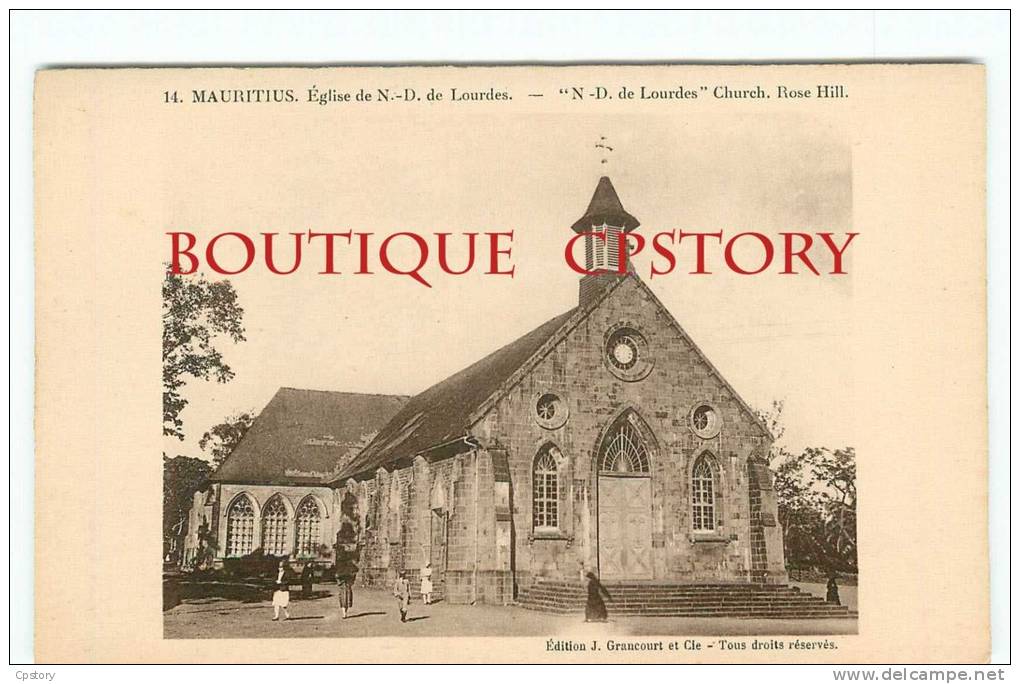 MAURITIUS - Eglise De ND De Lourdes - Church -  N° 14 < Grancourt Editeur Ile Maurice - Mauritius