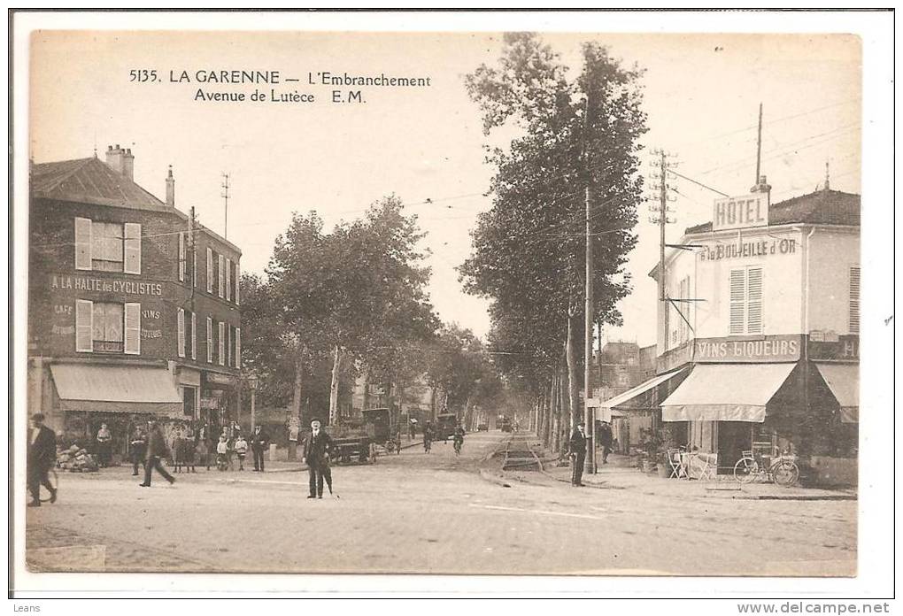 LA GARENNE  L'embranchement;avenue De Lutéce  EM 5135 HOTEL A La Bouteille D'or - La Garenne Colombes