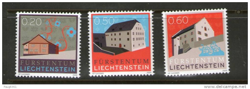 LIECHTENSTEIN 2009  COURANTS   YVERT N°  NEUF MNH** - Ungebraucht