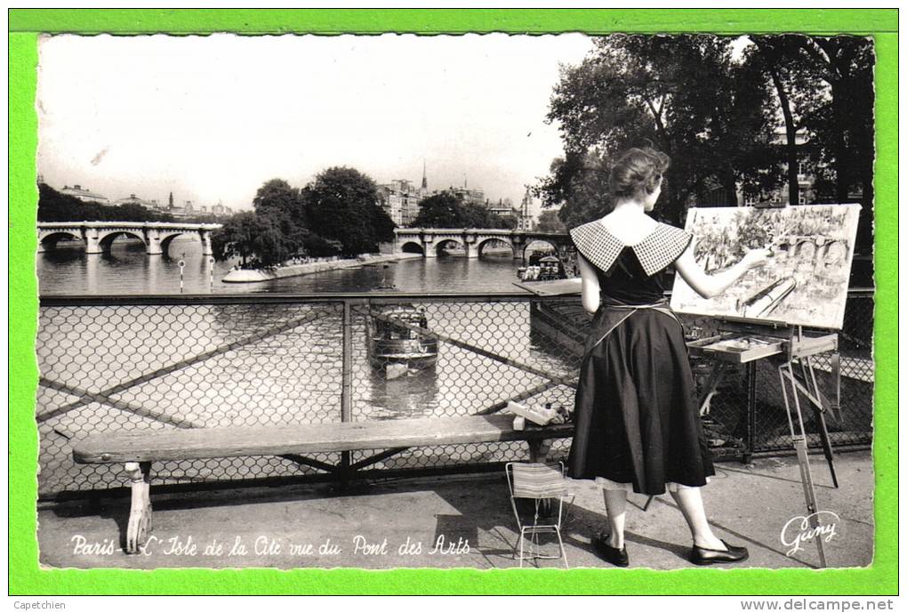 PARIS / L'ISLE DE LA CITE VUE DU PONT DES ARTS / Carte  écrite En 1960 - La Seine Et Ses Bords