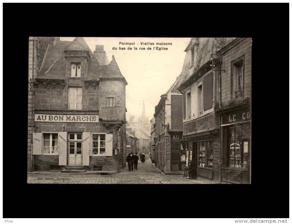 22 - PAIMPOL - Vieilles Maisons Du Bas De La Rue De L'Eglise - Paimpol