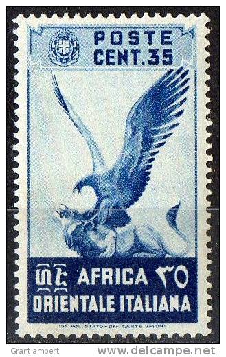 Italian East Africa 1938 35c Eagle On Lion MH  SG 9 - Italian Eastern Africa