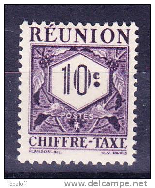 REUNION Taxe N°26 Neuf Sans Charniere - Timbres-taxe