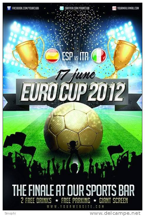 SA23- 032   @   2012 UEFA European Football Championship    ,( Postal Stationery Articles Postaux ,  Postsache F ) - Championnat D'Europe (UEFA)