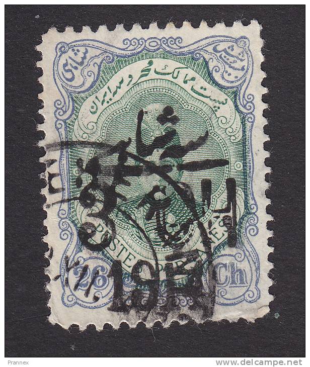 Iran, Scott #536, Used, Ahmad Shah Qajar Surcharged, Issued 1914 - Iran