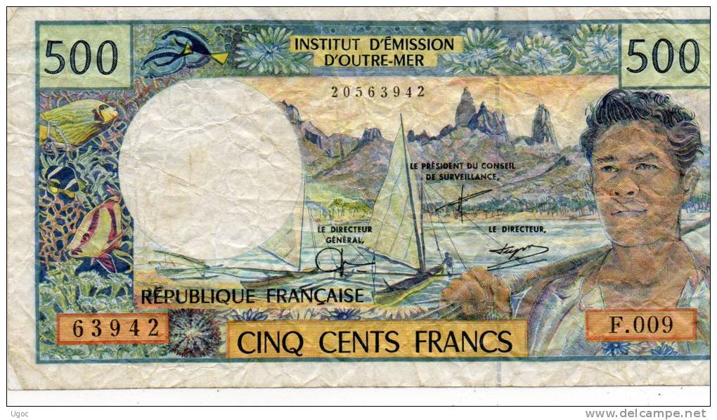 - Billet De 500 Francs Institut D´émission D´outre-mer - 191 - Autres & Non Classés