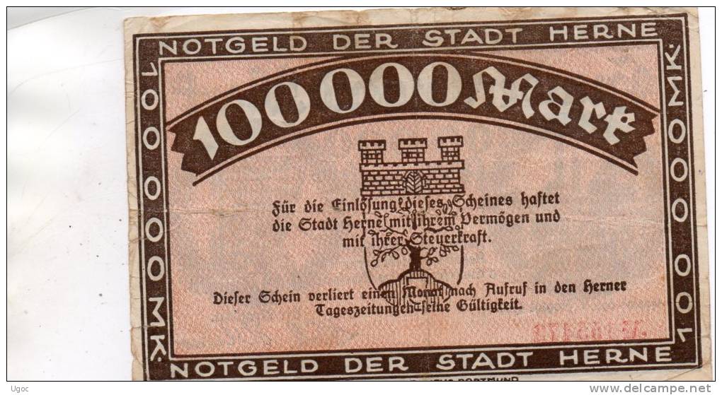 - Billet De 100000 Mark - 1923  - 195 - 100000 Mark