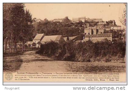 BELGIQUE:SAUTOUR-PHLIPPEV ILLE.(Namur):Panorama.Non écrite.Belgique Historique.Parfaite. - Philippeville