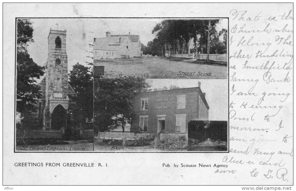 Greetings From Greenville RI 1900 - Altri & Non Classificati
