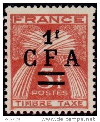 T36 à 44* Sauf 43 - Timbre Taxe De 1946-50. - Timbres-taxe